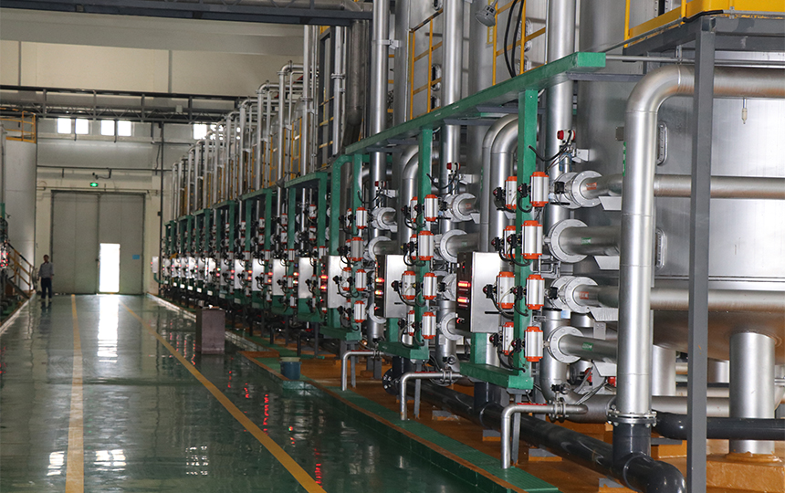 Fiber spinning production area