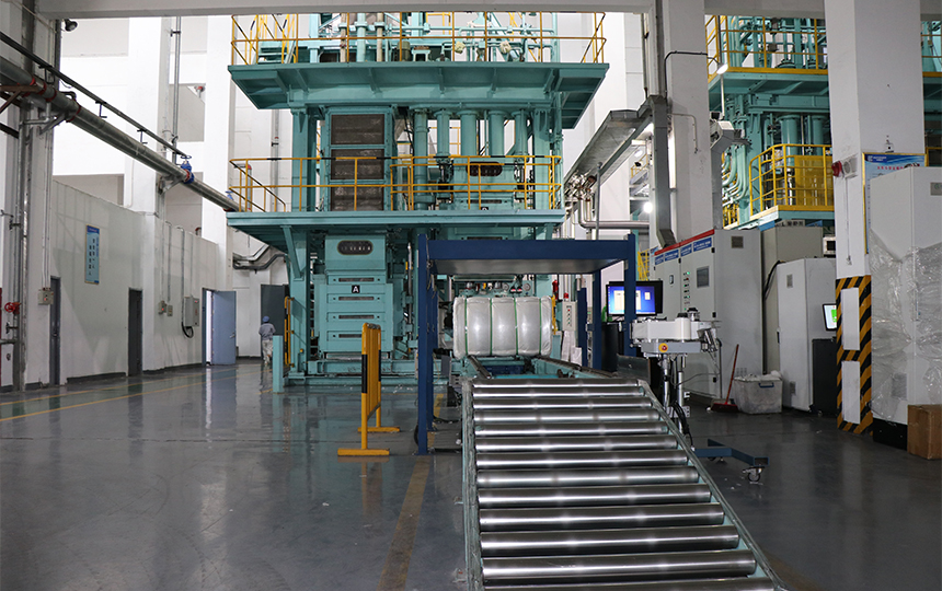 Industrial lyocell fiber factory interior
