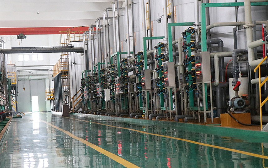 Fiber processing workshop interior